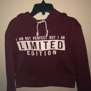 BURGUNDY CROP JACKET